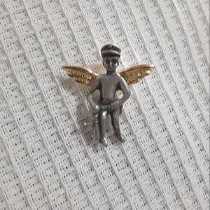 Police Officer With Wings Pin